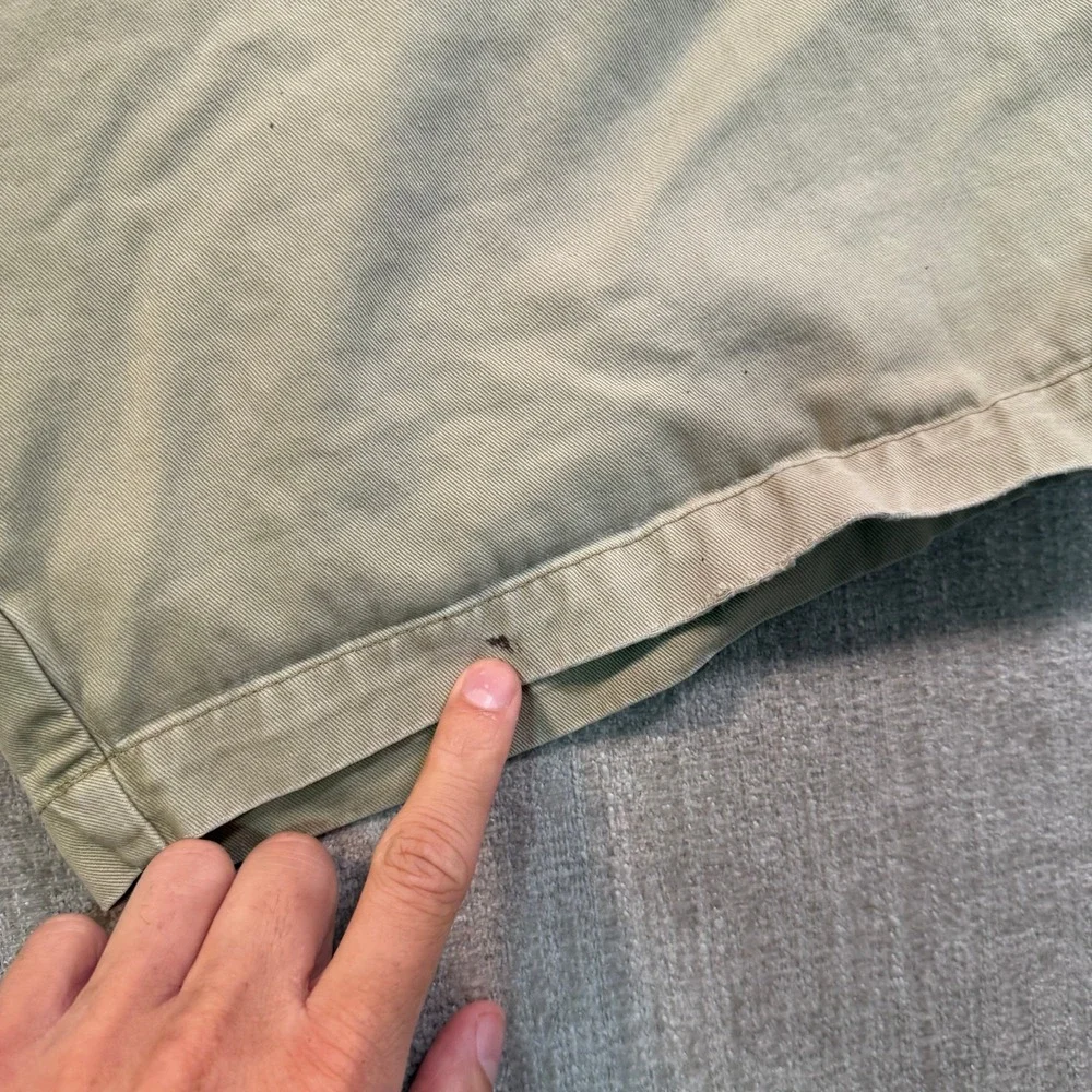 Banana Republic Mens Khaki Chino Shorts Size 38 Tan 100% Cotton Flat Front